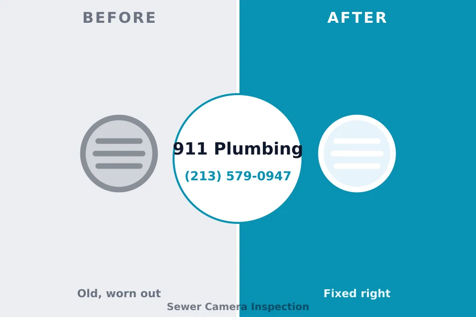 Before and after: plumbing repair Cambridge Springs, PA